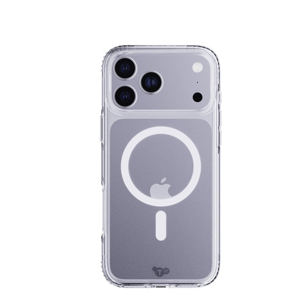 Tech21 Evo Clear MagSafe, iPhone 17 Pro Max -suojakuori, l&auml;pin&auml;kyv&auml;