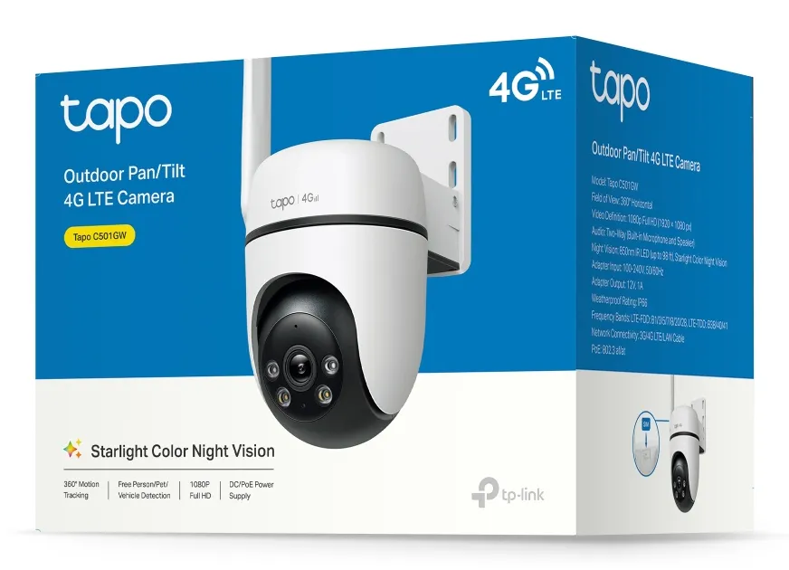 TP-Link Tapo C501GW Outdoor Pan/Tilt 4G LTE Camera