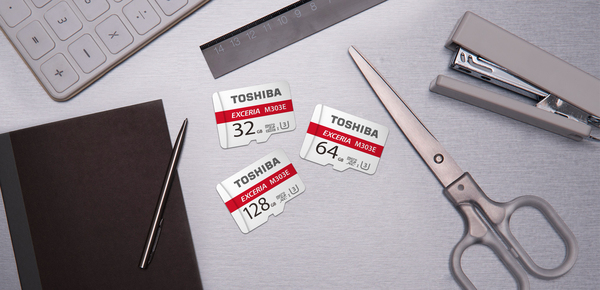 Toshiba 32 GB Exceria M303E, UHS-I Class 3 MicroSDXC - memory card