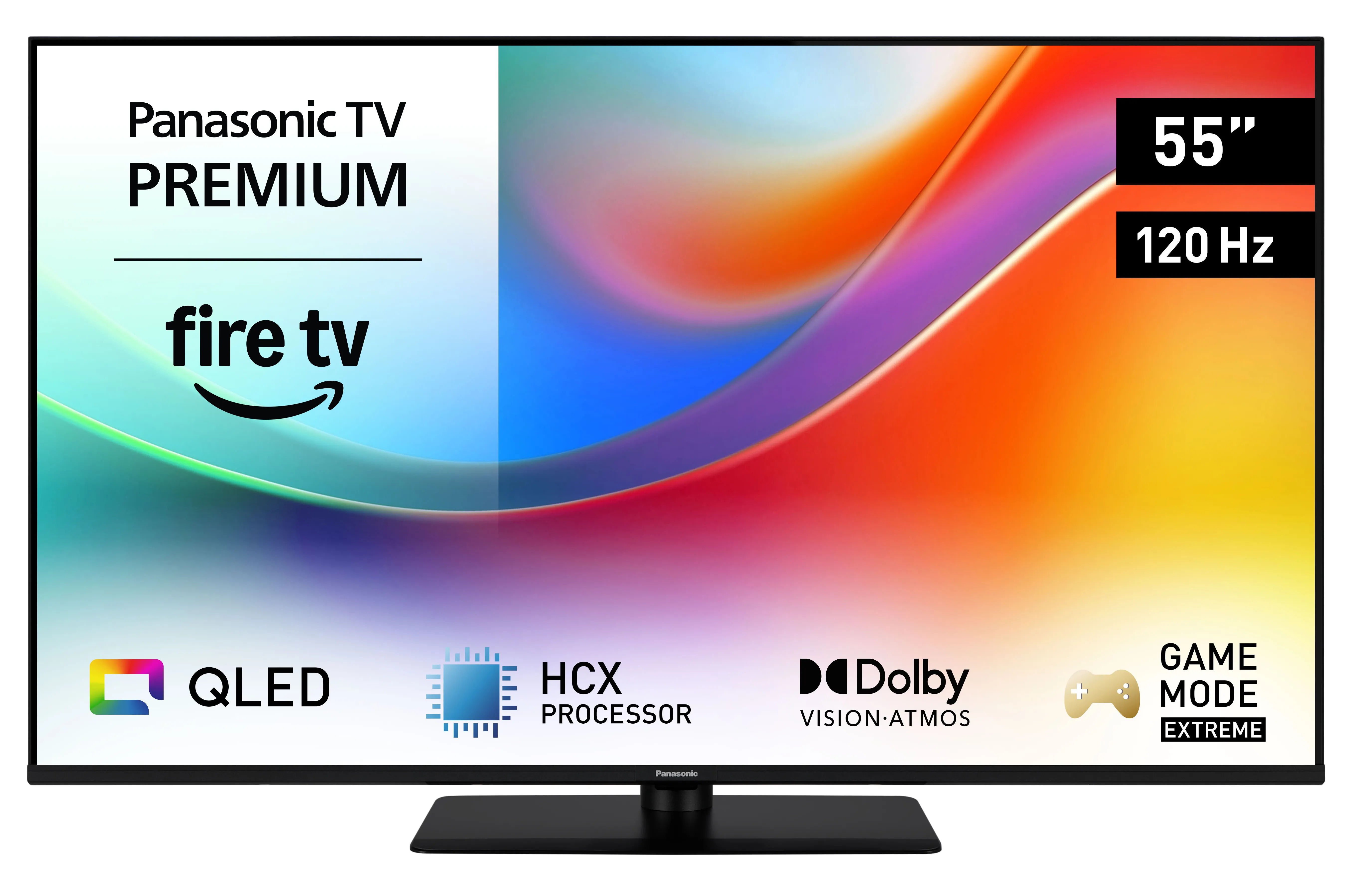 Panasonic TV-55W85BEZC 55" 4K QLED Fire TV, 120Hz, HDR10+, Dolby Vision