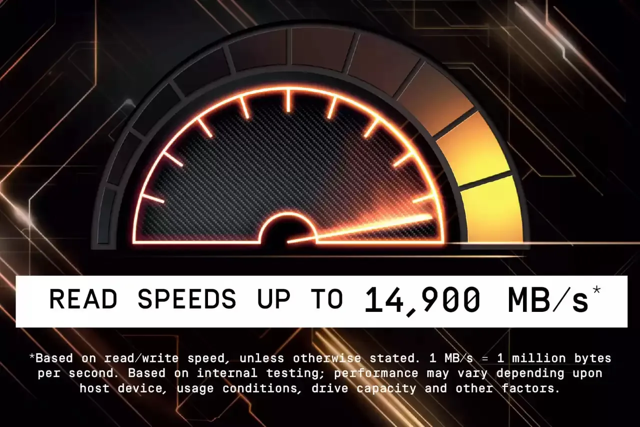 Western Digital WD Black SN8100 8TB M.2 PCIe 5.0 x4 NVMe SSD, Black