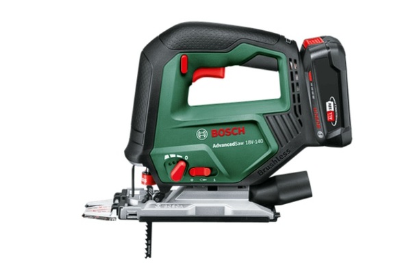 Bosch 18V-140 Cordless Jigsaw, includes 2.0Ah battery and charger