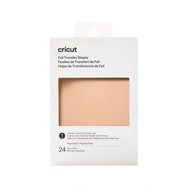 Cricut Transfer Foil Sheets 10x15cm 24 sheets (Rose Gold)