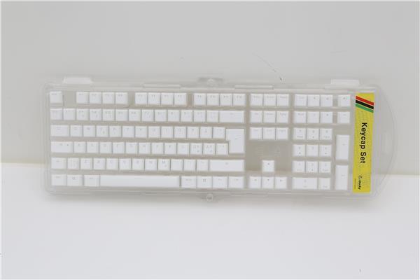 Ducky Keycap set White seamless double-shot - Bakgrundsbelyst Speltangentbord