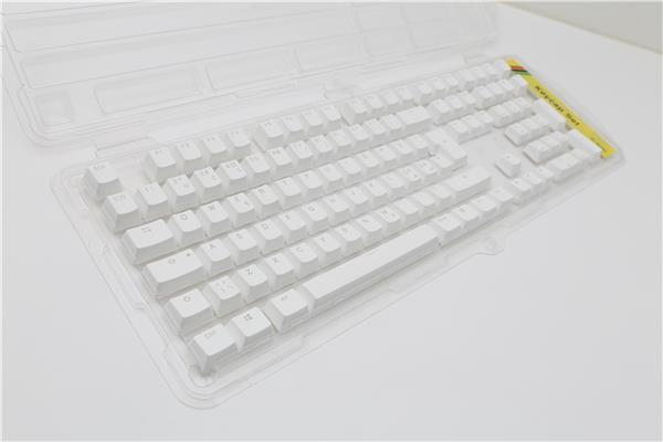 Ducky Keycap set White seamless double-shot - Bakgrundsbelyst Speltangentbord