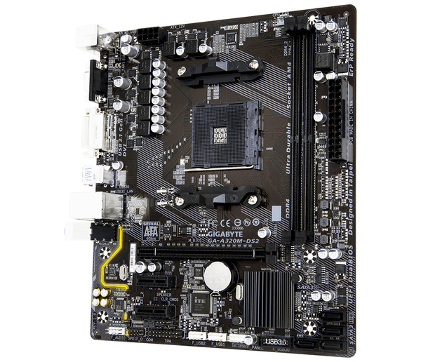 Gigabyte A320M-DS2 mATX - moderkort