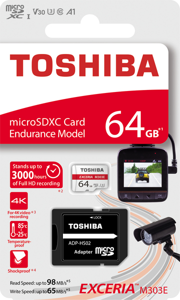 Toshiba 32 GB Exceria M303E, UHS-I Luokka 3 MicroSDXC -muistikortti