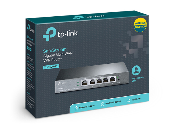 TP-LINK SafeStream TL-R600VPN - Reititin - 4-porttinen kytkin - GigE