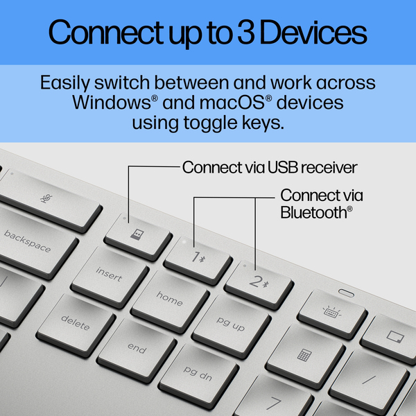 HP 970 Programmable Wireless Keyboard  SE layout