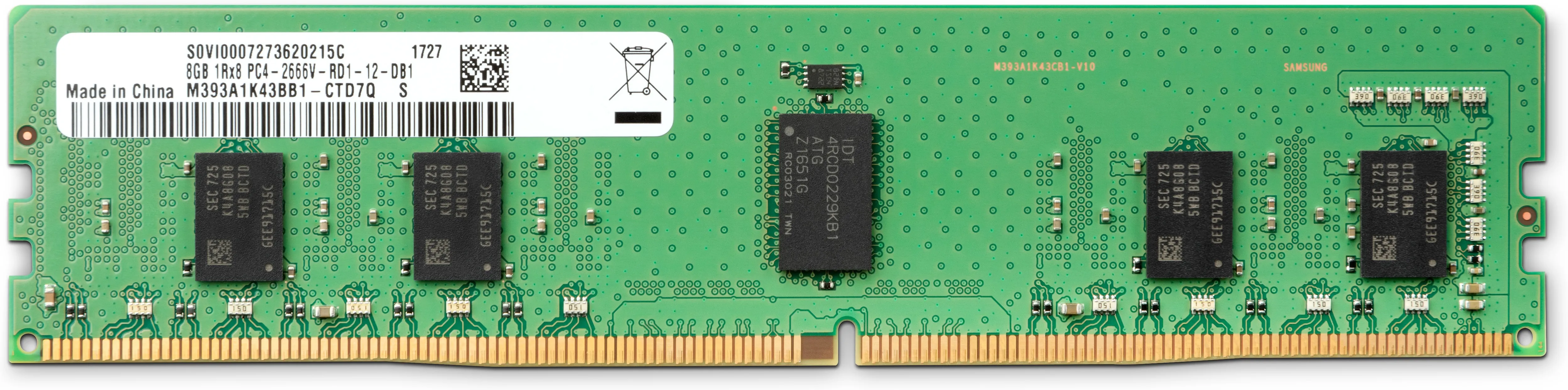 HP 8GB (1x8GB) ECC SODIMM, DDR4 2666MHz