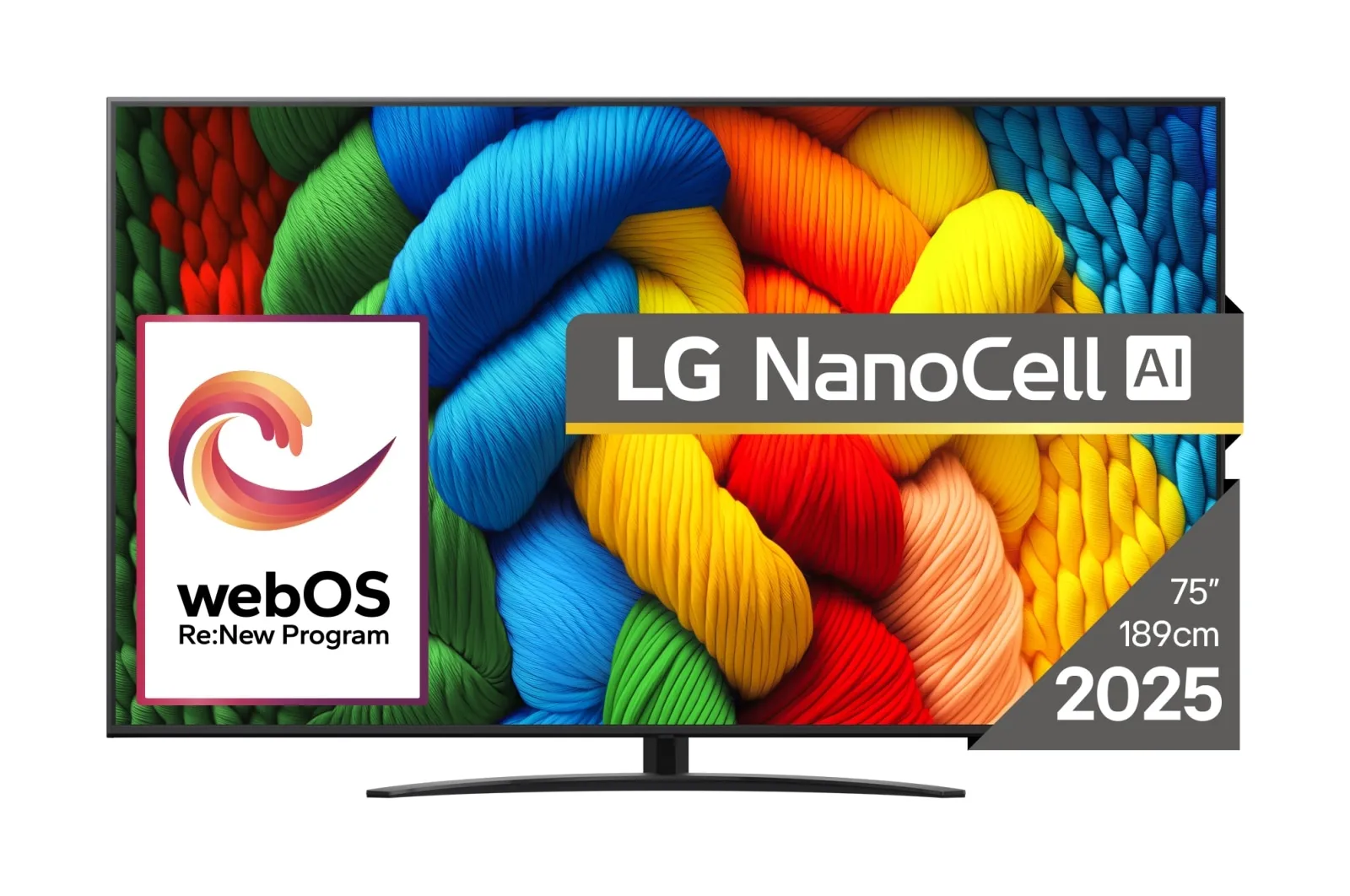LG 75NANO81A3A 75" 4K NanoCell webOS TV, 60 Hz, HDR10 Pro
