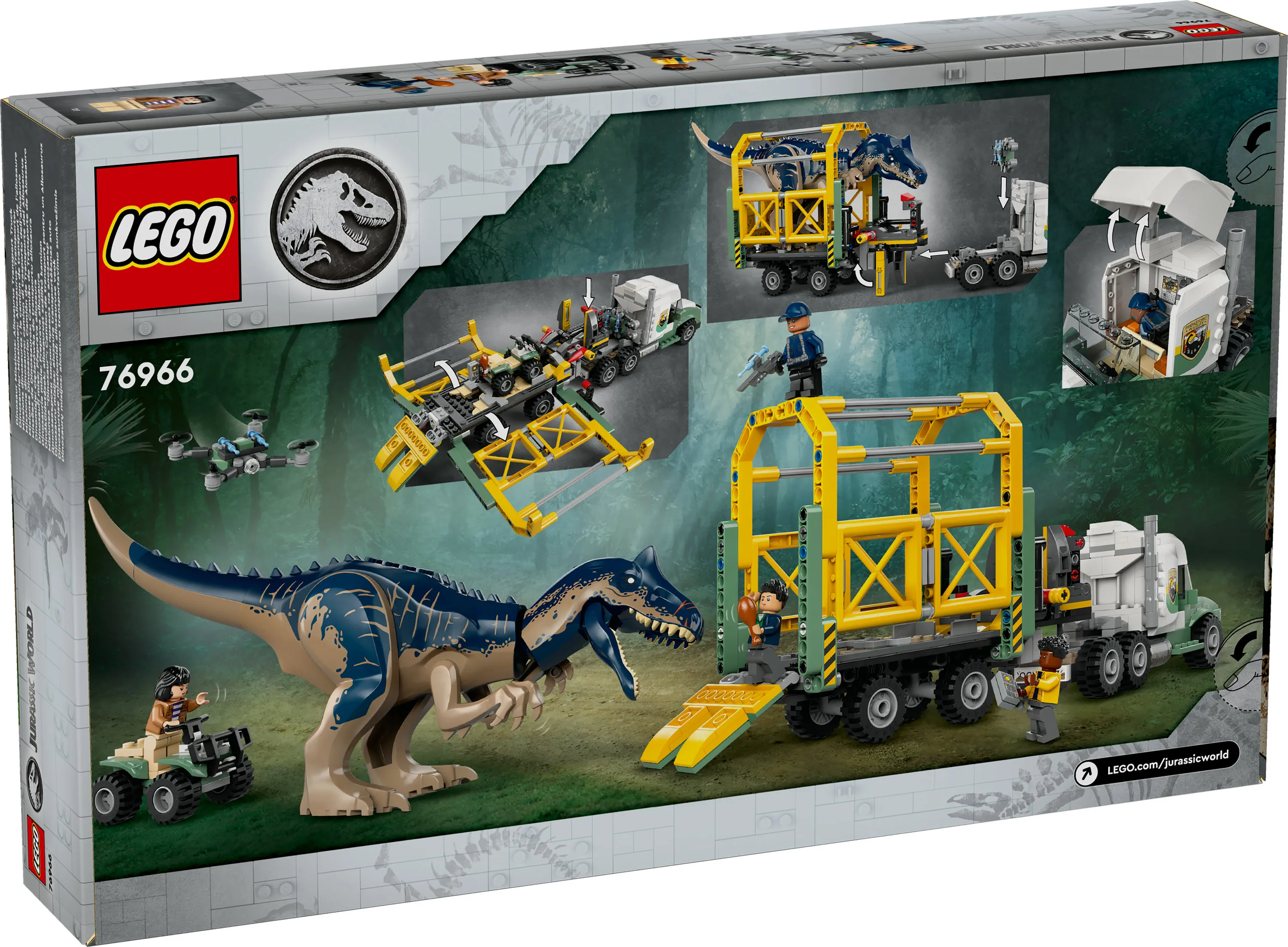 LEGO Jurassic World Dinosaurieoperationer: Allosauruslastbil 76966