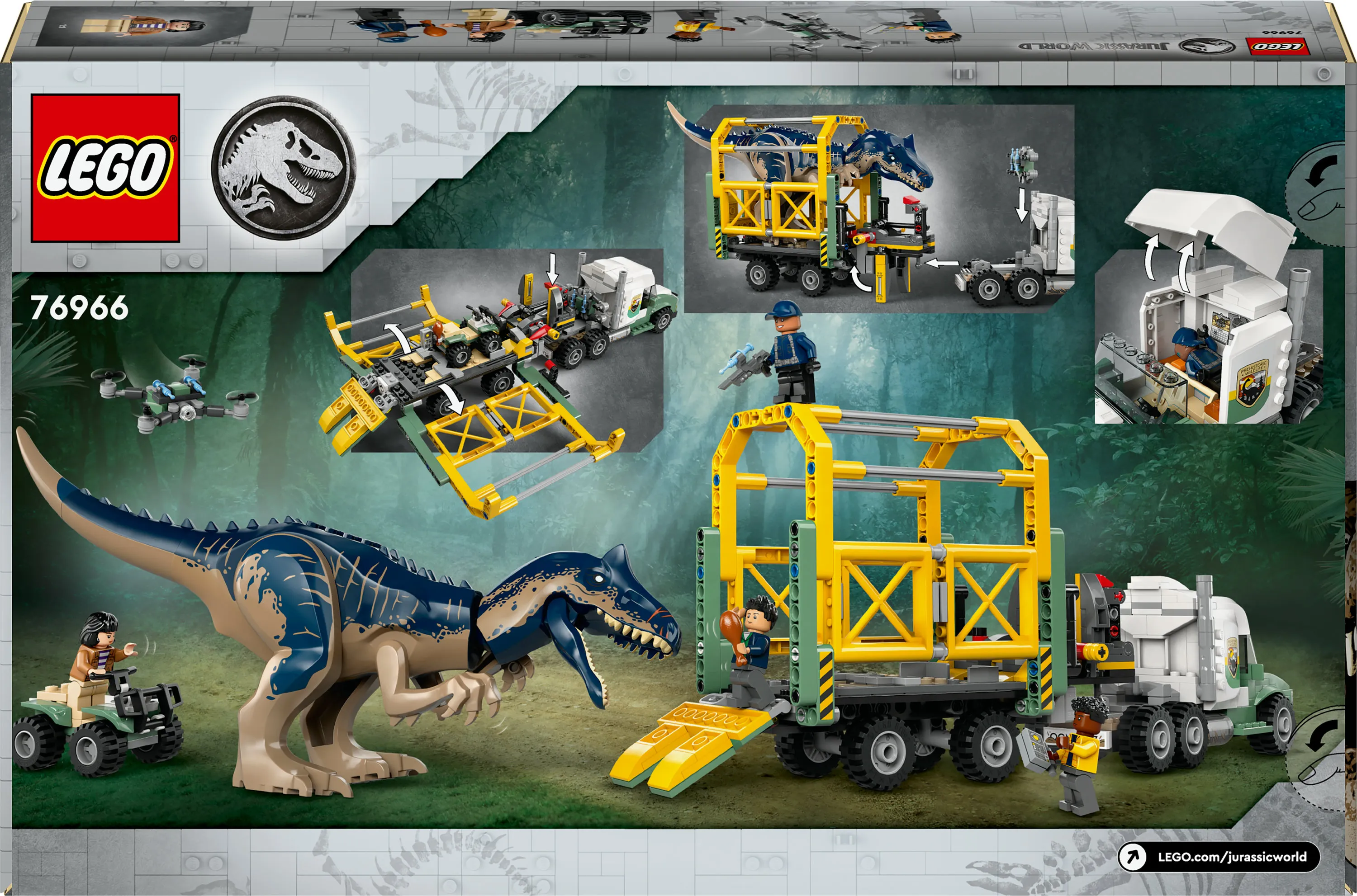 LEGO Jurassic World Dinosaurieoperationer: Allosauruslastbil 76966