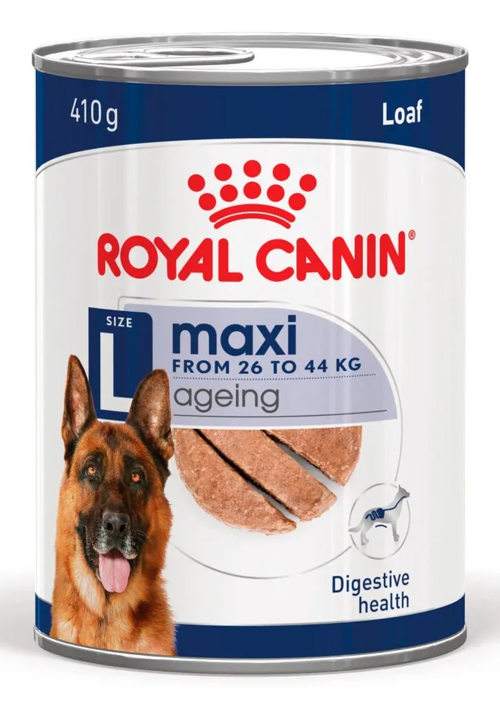 Royal Canin Maxi Ageing Loaf, V&aring;tfoder f&ouml;r hund, Senior, 410 g
