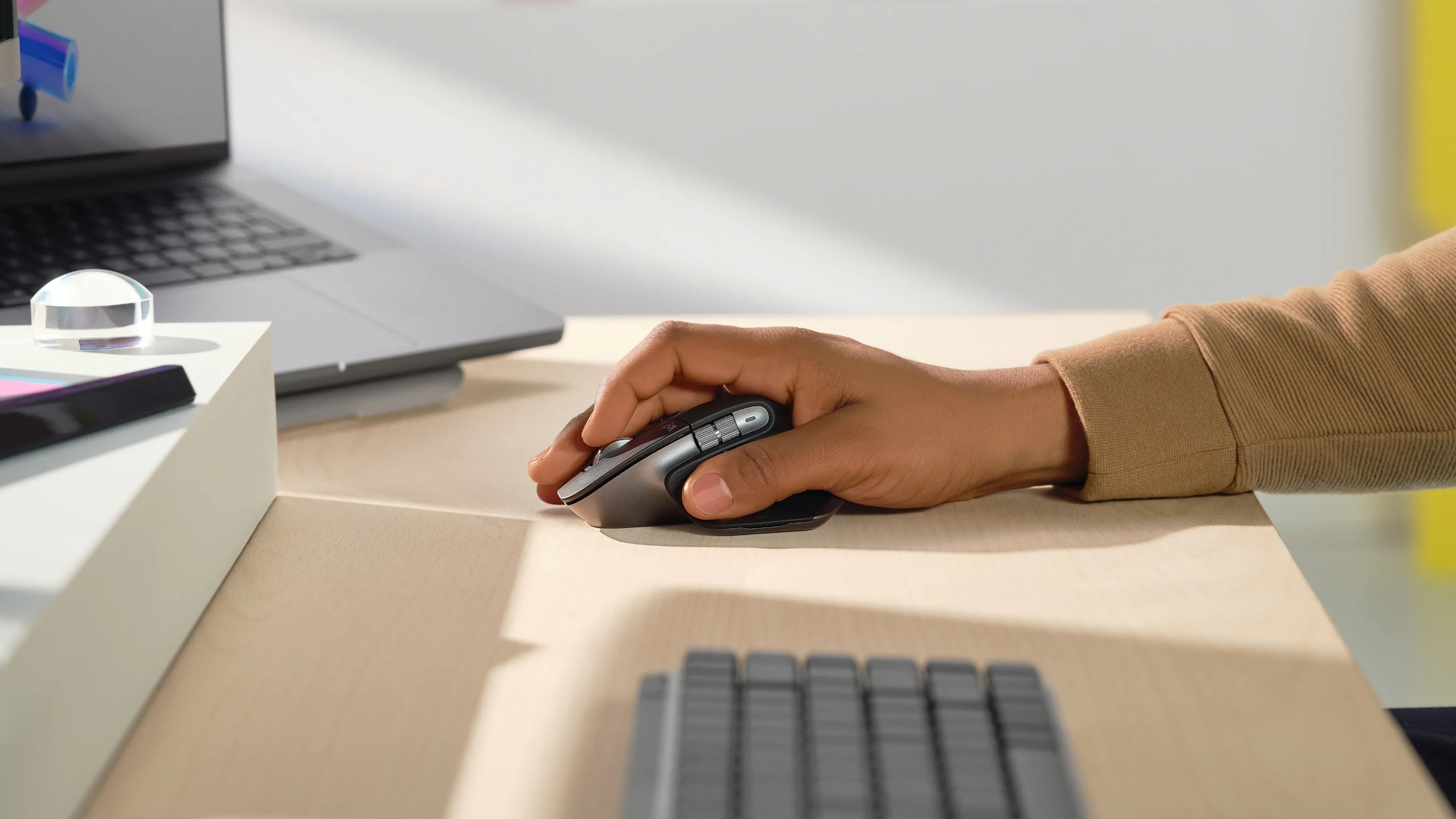 Logitech MX Master 3S For Mac Performance Wireless Mouse - wireless mouse, Black, Silver
