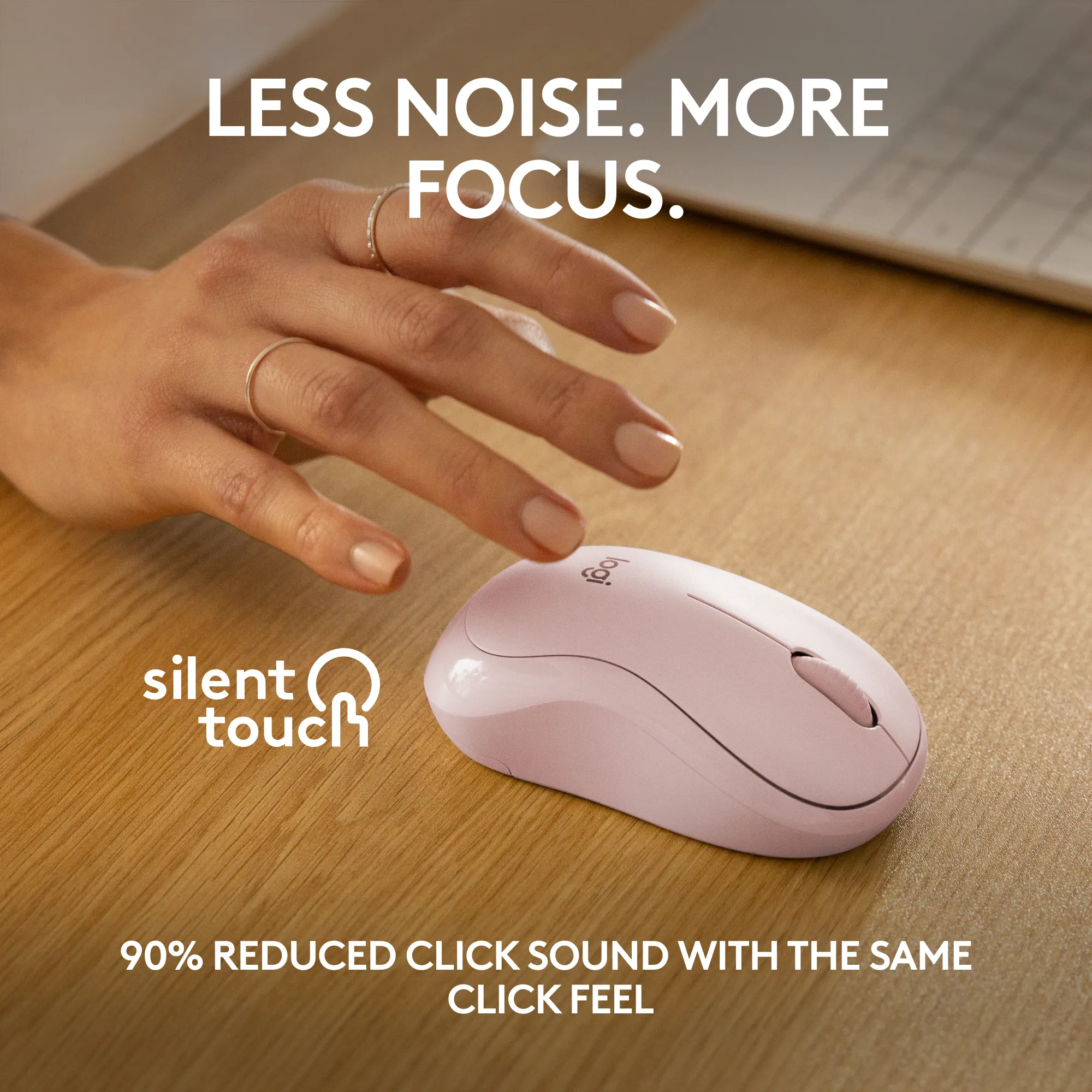 Logitech M240 - wireless mouse, Pink