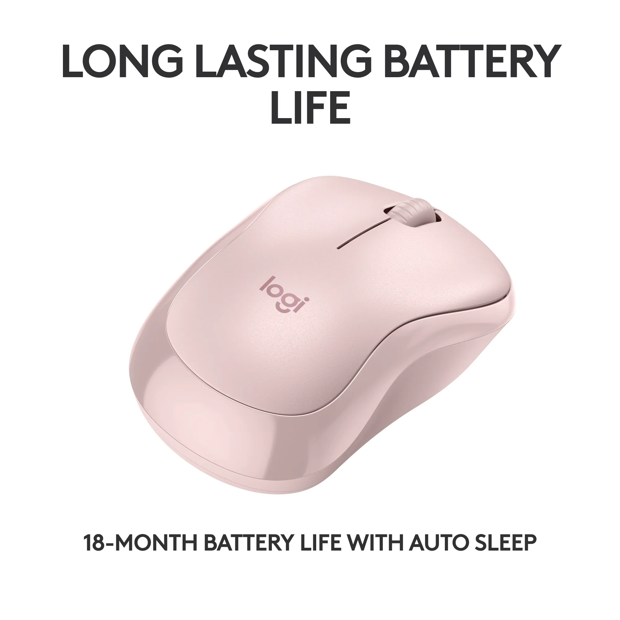 Logitech M240 - wireless mouse, Pink