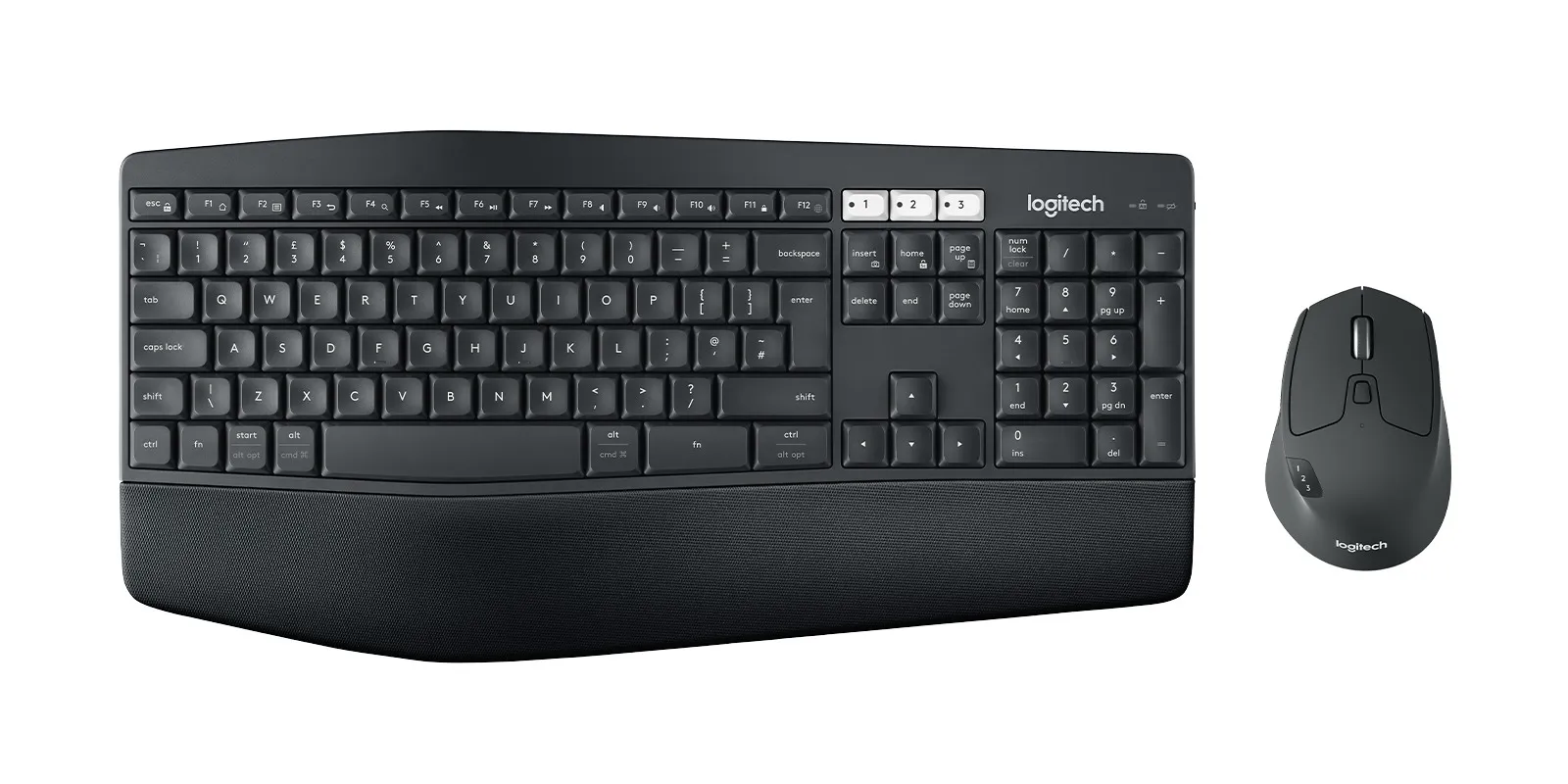 Logitech MK850 Performance -langaton ergonominen n&auml;pp&auml;imist&ouml; ja hiiri, musta