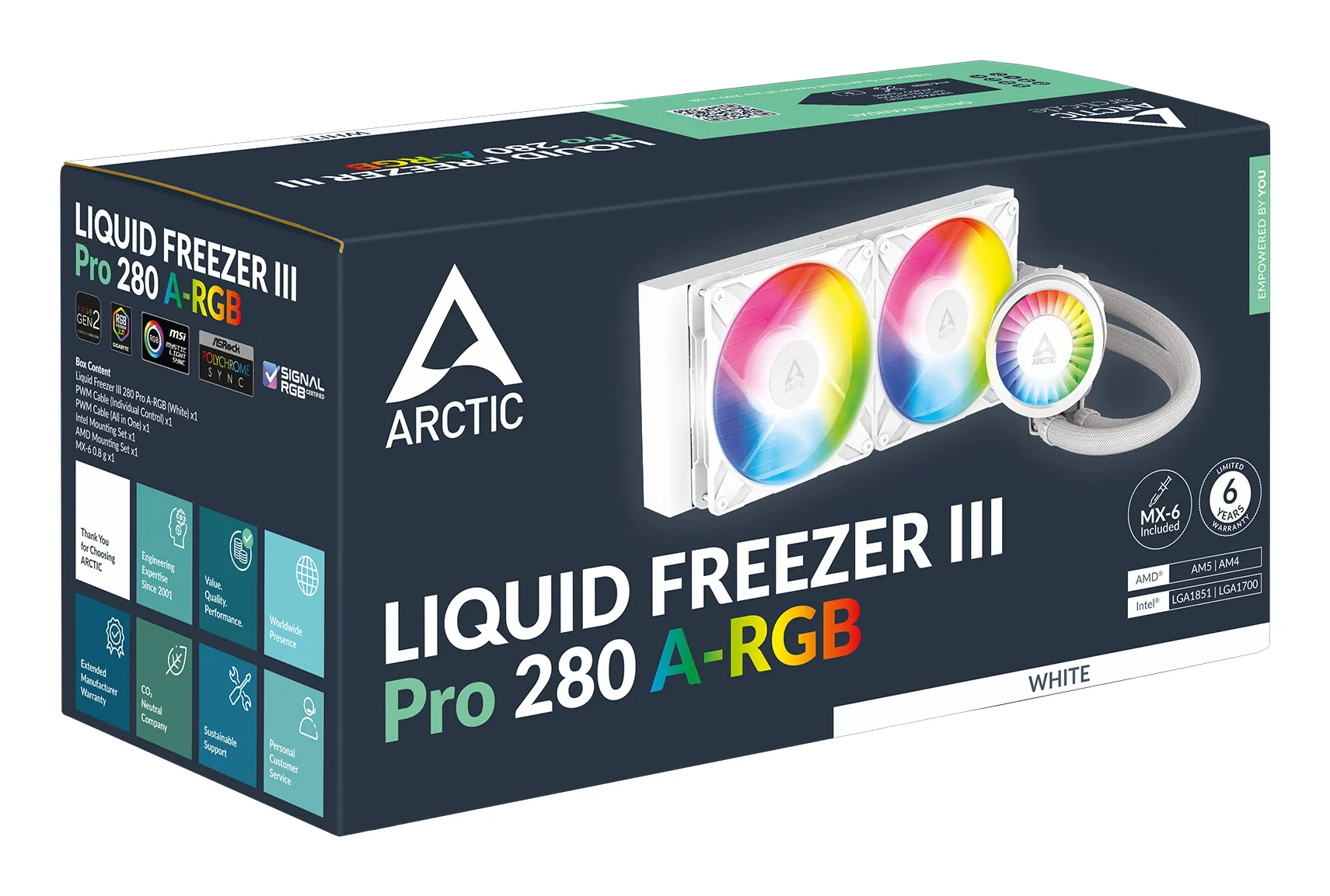 ARCTIC Liquid Freezer III Pro 280 ARGB Liquid Cooler, White