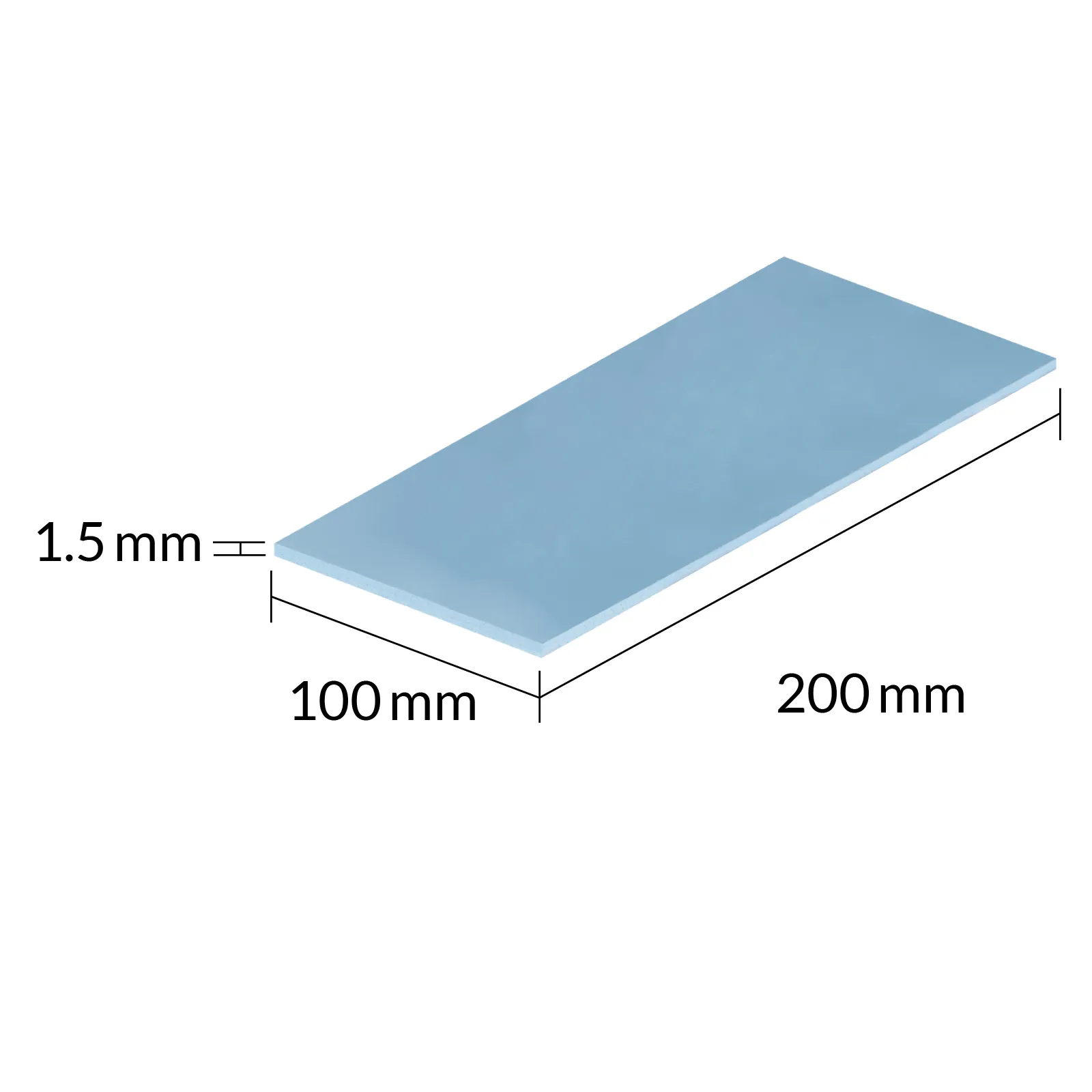 ARCTIC TP-3 200 x 100 x 1.5 mm 2-pack Thermal Pad, Blue