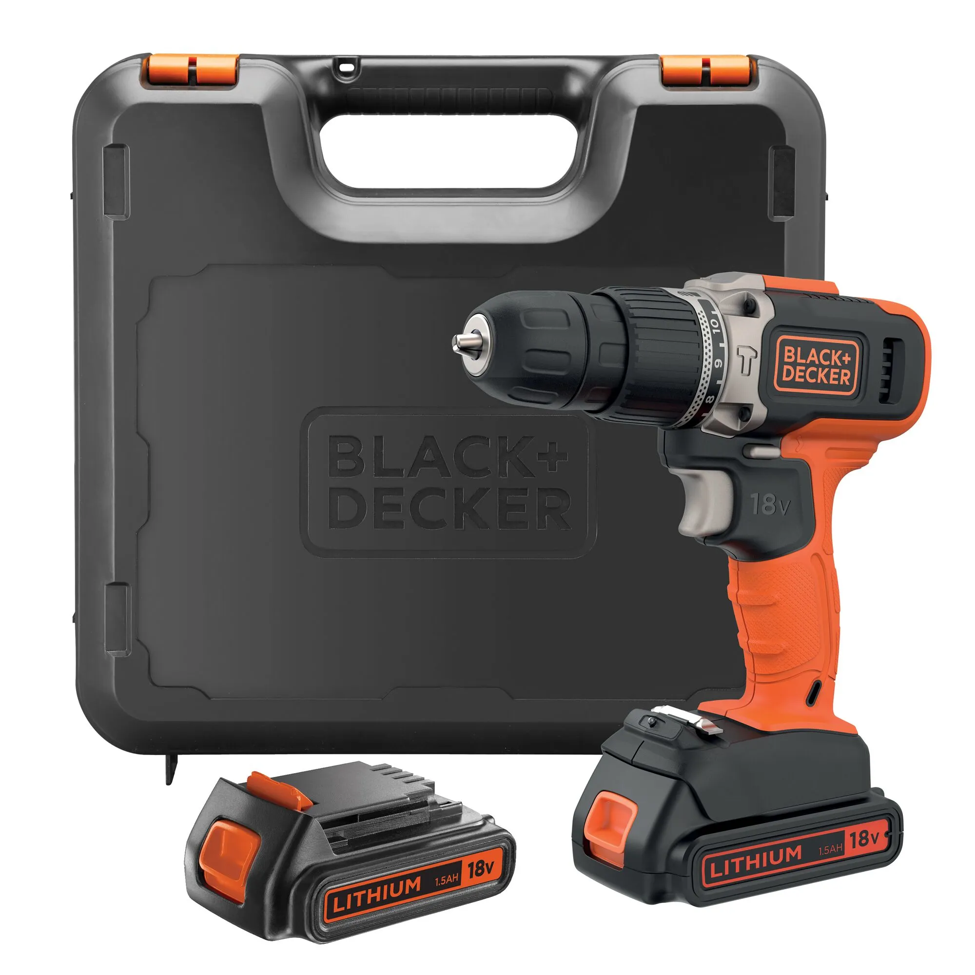 Black & decker Impact drill 18v lithium-ion 2x1,5ah batt