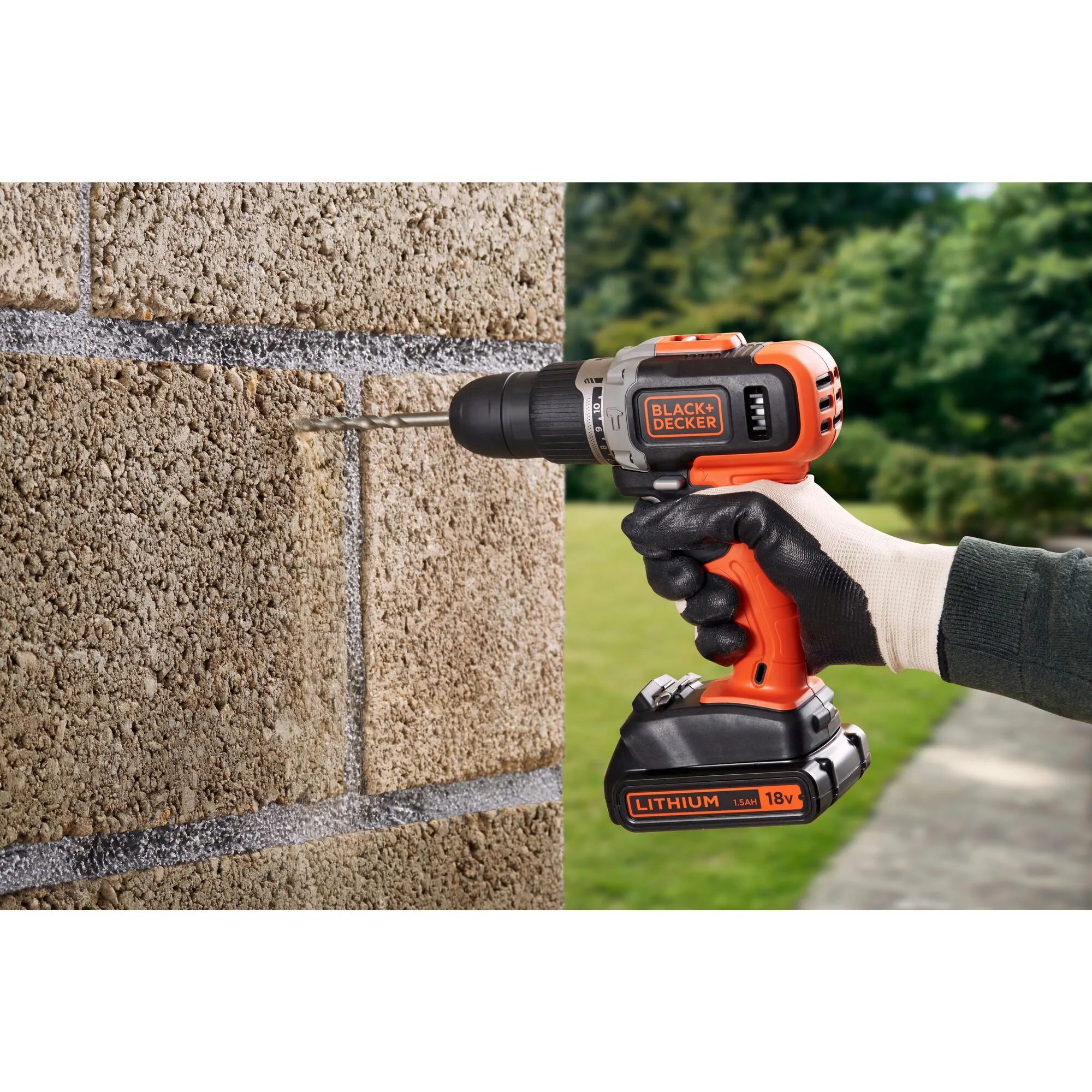 Black &amp; decker Impact drill 18v lithium-ion 2x1,5ah batt