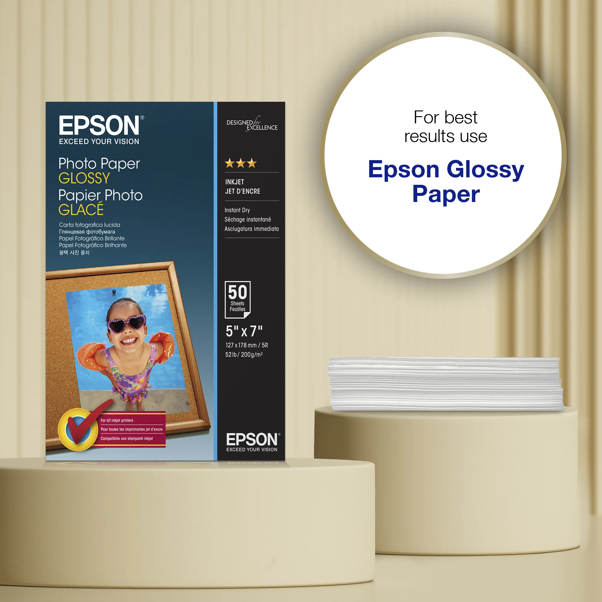 EPSON Photo Paper Glossy 13x18cm 50 sh