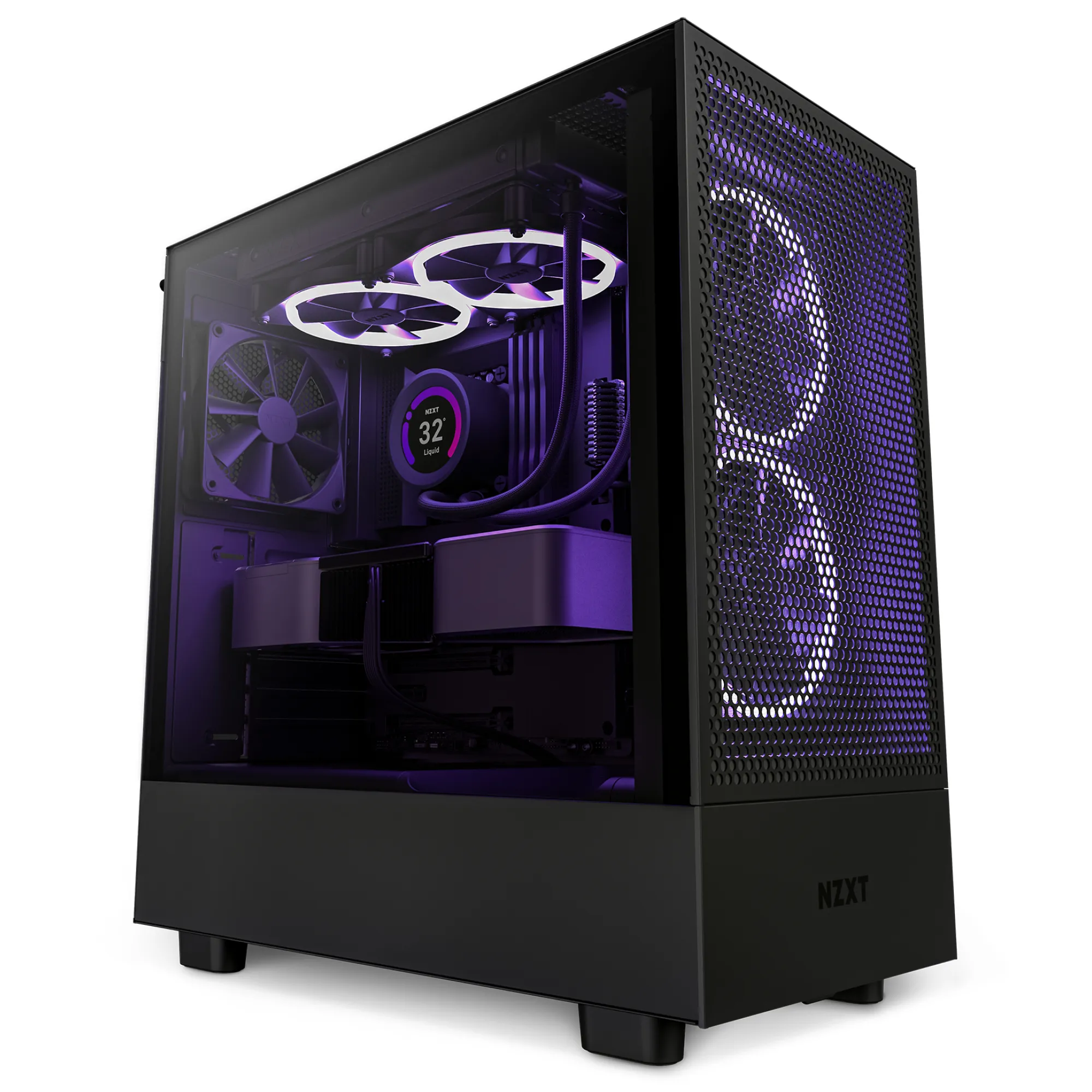 NZXT H5 Flow - Mid Tower case, window, Black