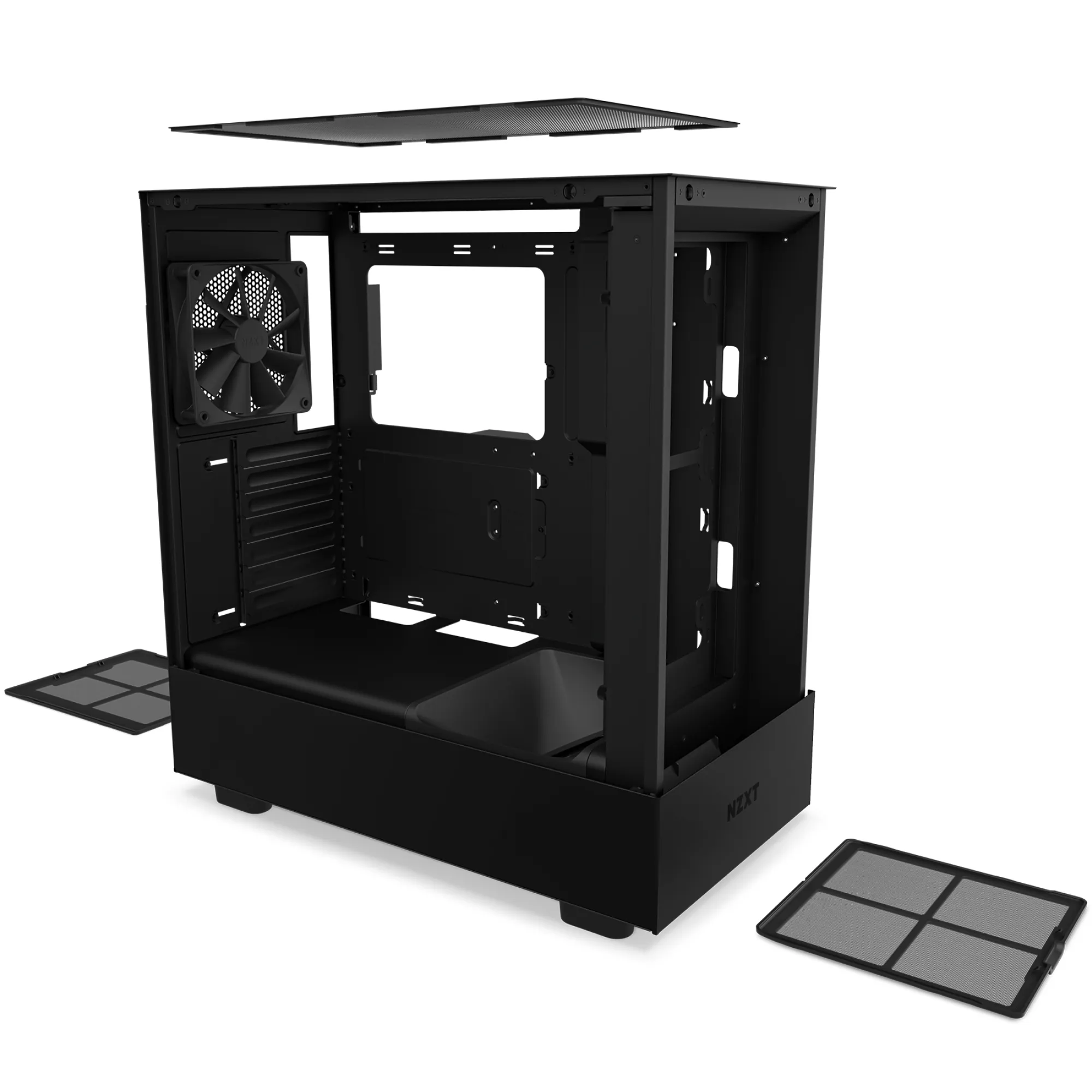 NZXT H5 Flow - Mid Tower case, window, Black