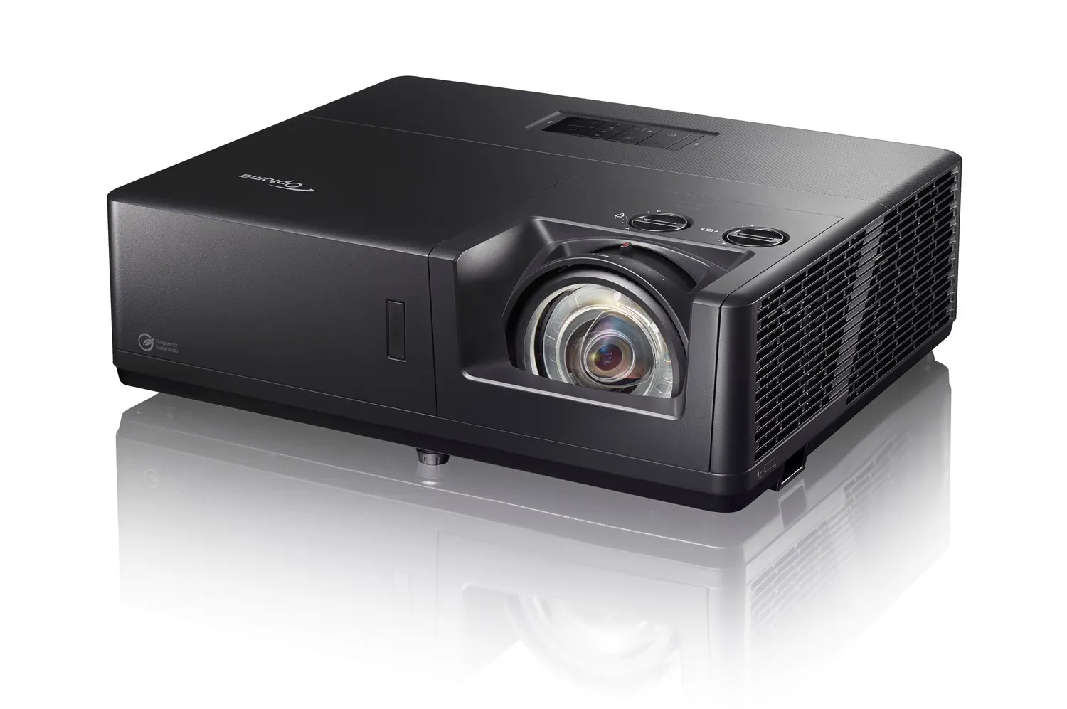 Optoma ZK608TST Short Throw DLP 4K UHD 6000 ANSI lm Laser Projector, Black
