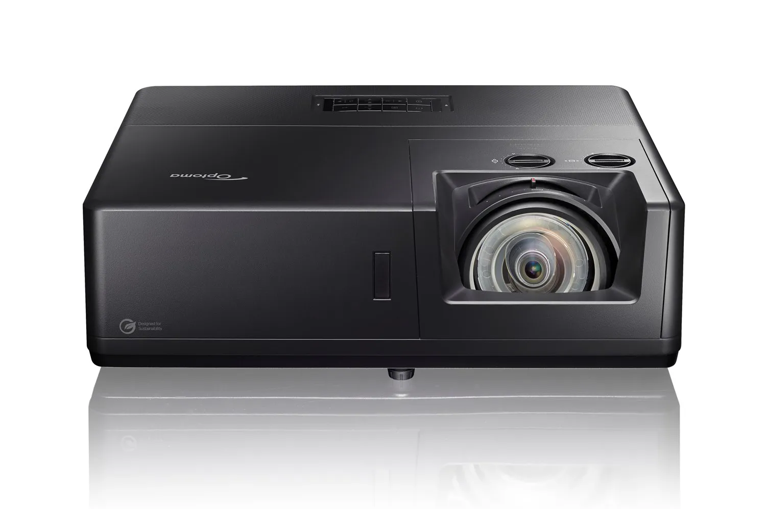 Optoma ZK608TST Short Throw DLP 4K UHD 6000 ANSI lm Laser Projector, Black