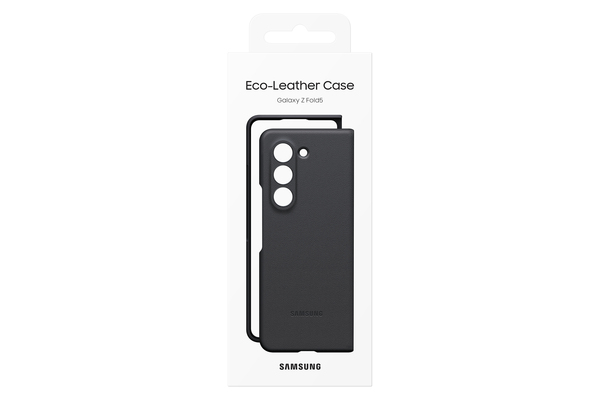 Samsung Leather Cover, Galaxy Z Fold5 - fodral, Svart