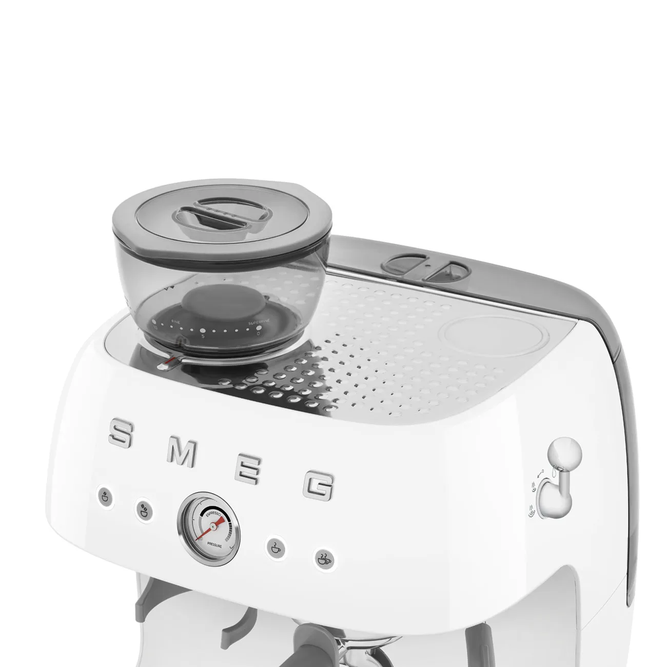 Smeg 50's Style EGF03WHEU - espressomaskin, Vit