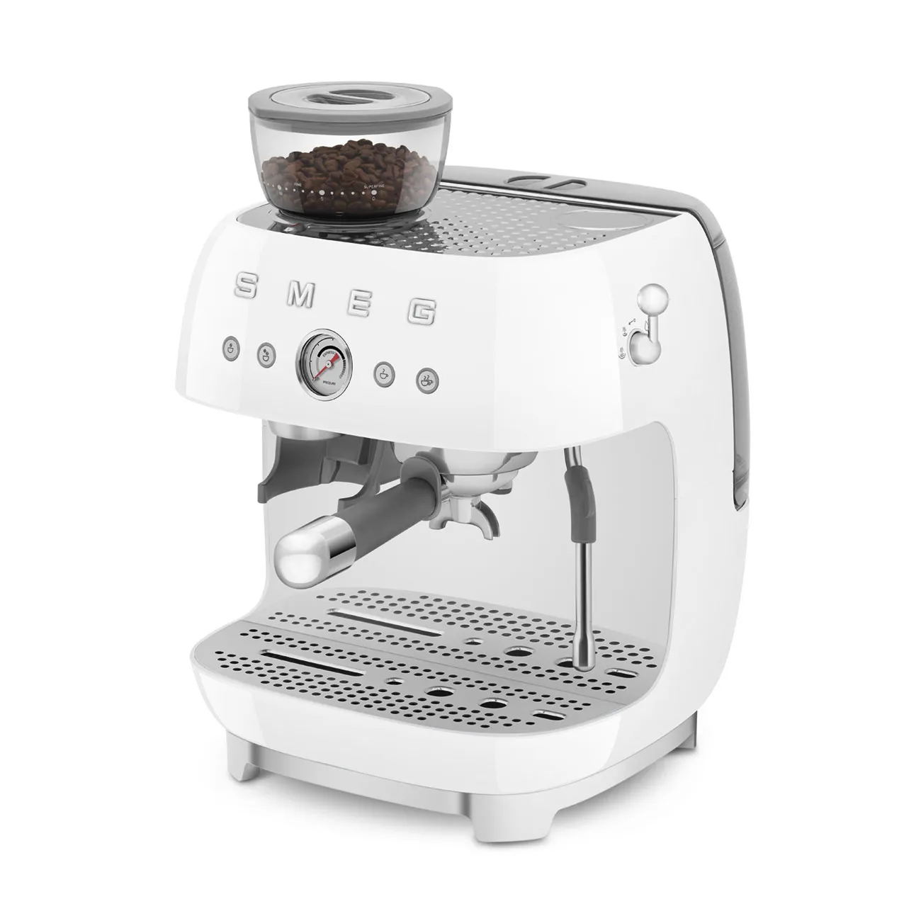 Smeg 50's Style EGF03WHEU - espressomaskin, Vit