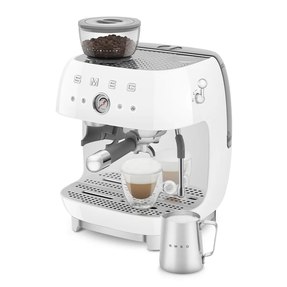 Smeg 50's Style EGF03WHEU - espressomaskin, Vit