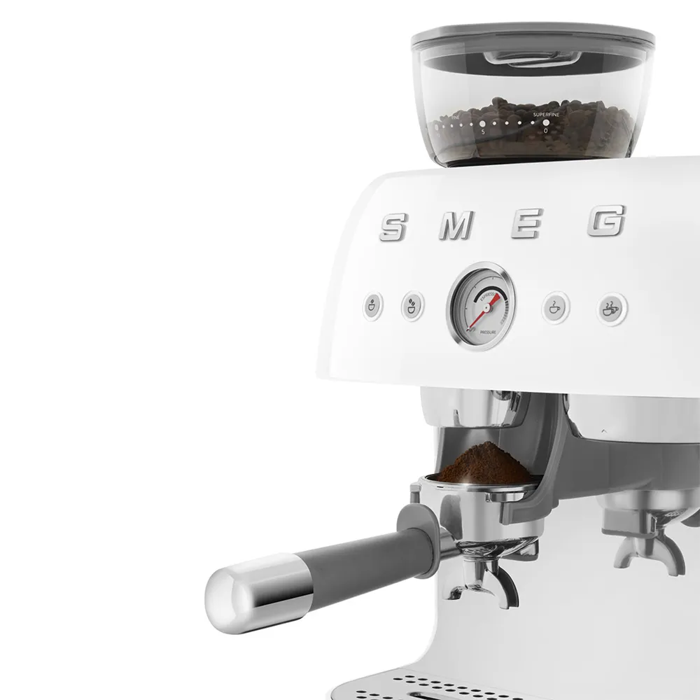 Smeg 50's Style EGF03WHEU - espressomaskin, Vit