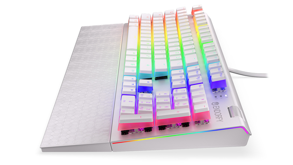 Endorfy Omnis Pudding Kalih Red RGB - speltangentbord, vit