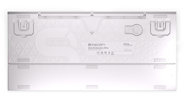 Endorfy Omnis Pudding Kalih Red RGB - speltangentbord, vit