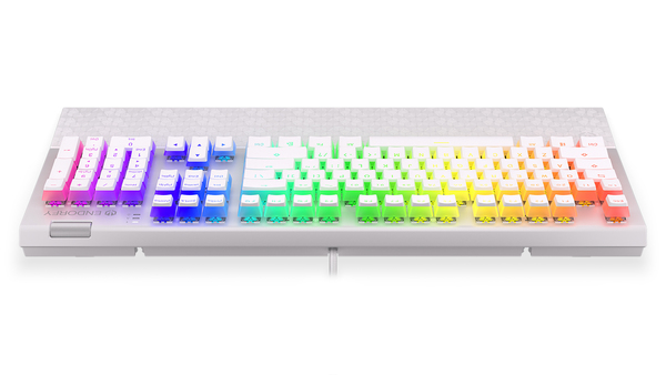 Endorfy Omnis Pudding Kalih Red RGB - speltangentbord, vit