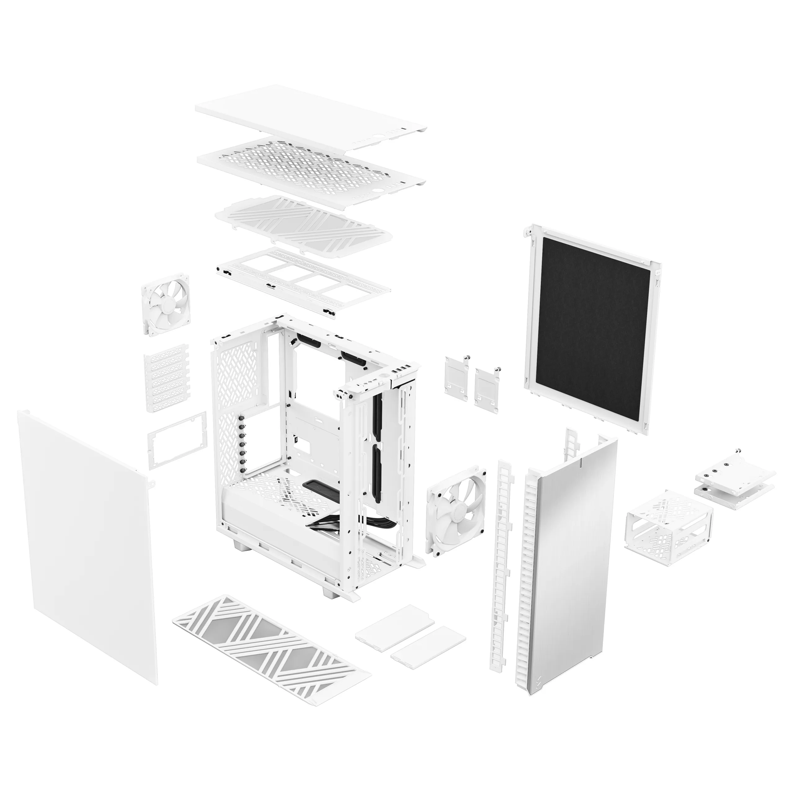 Fractal Design Define 7 Compact - miditower chassi, White Solid