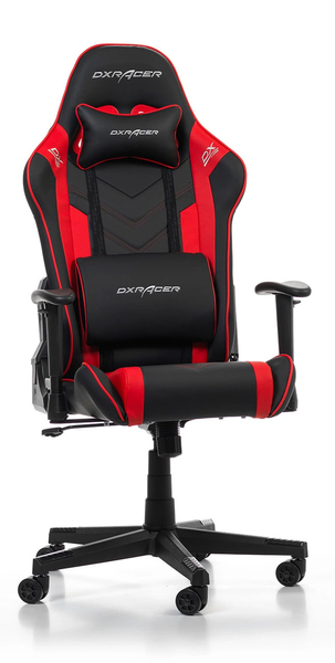 DXRacer Prince P132 -pelituoli, musta, punainen