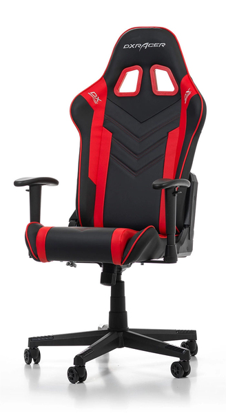 DXRacer Prince P132 -pelituoli, musta, punainen