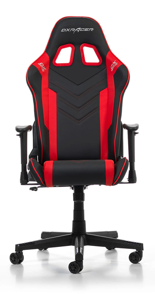 DXRacer Prince P132 -pelituoli, musta, punainen