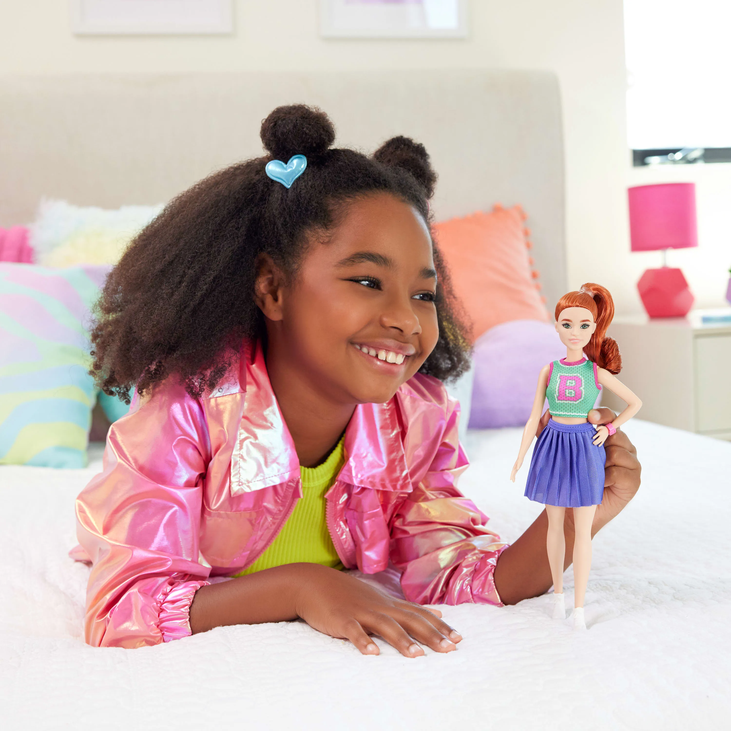 Barbie Barbie Fashionista doll in jersey top and pleated skirt