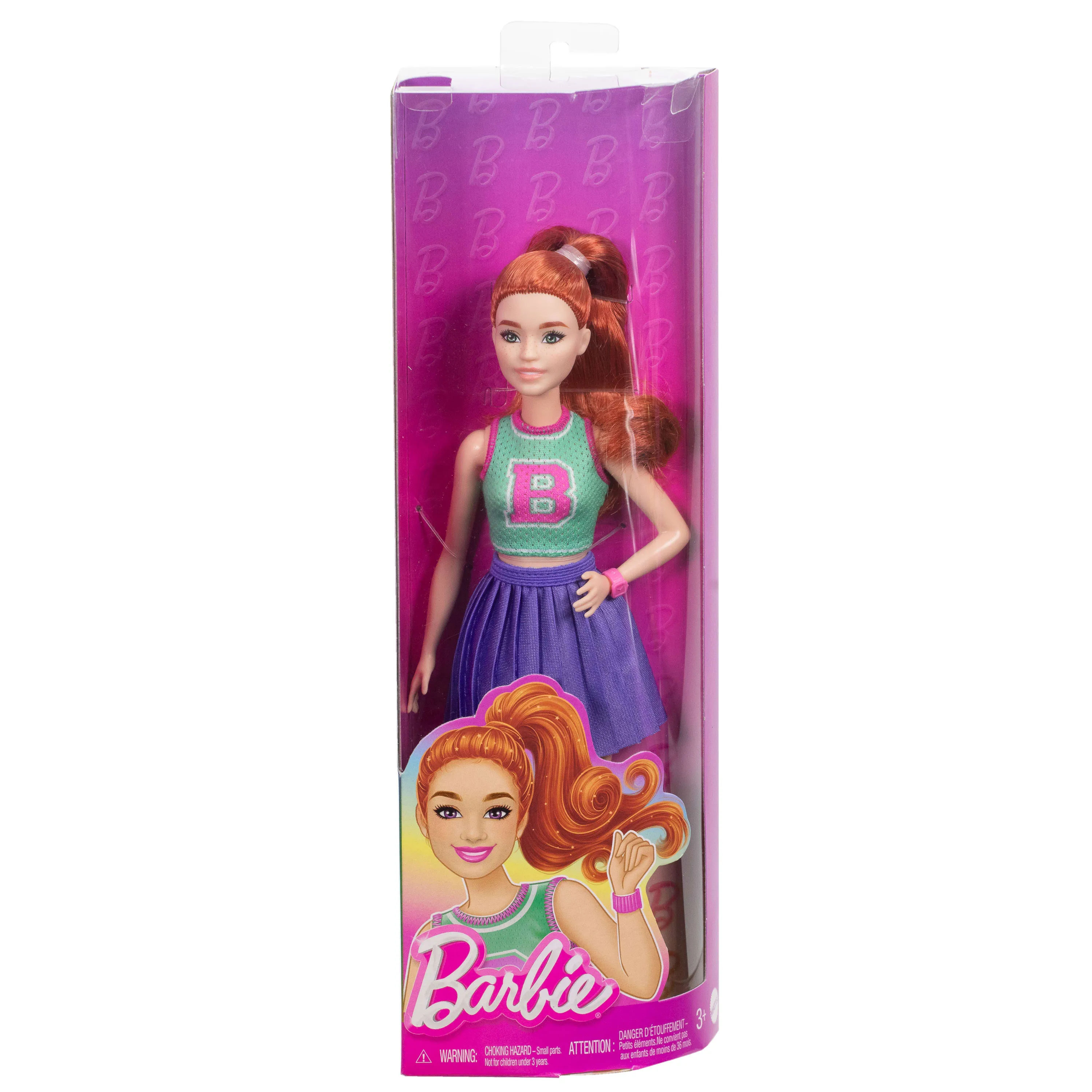 Barbie Barbie Fashionista doll in jersey top and pleated skirt