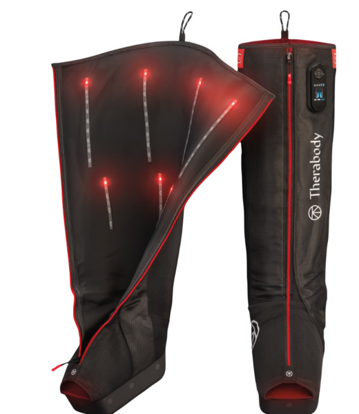 Therabody JetBoots PRO Plus Wireless Compression Recovery Boots, Small, Black