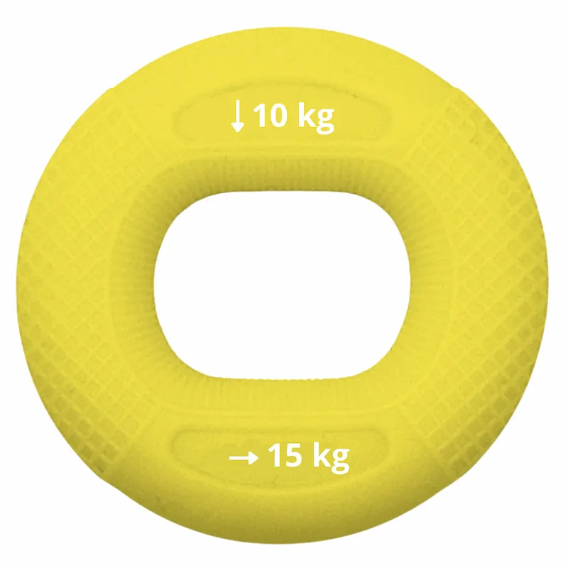 FITPADDY JHG1015 Jelly silikonhandtr&auml;ningsring 10&ndash;15 kg, gul