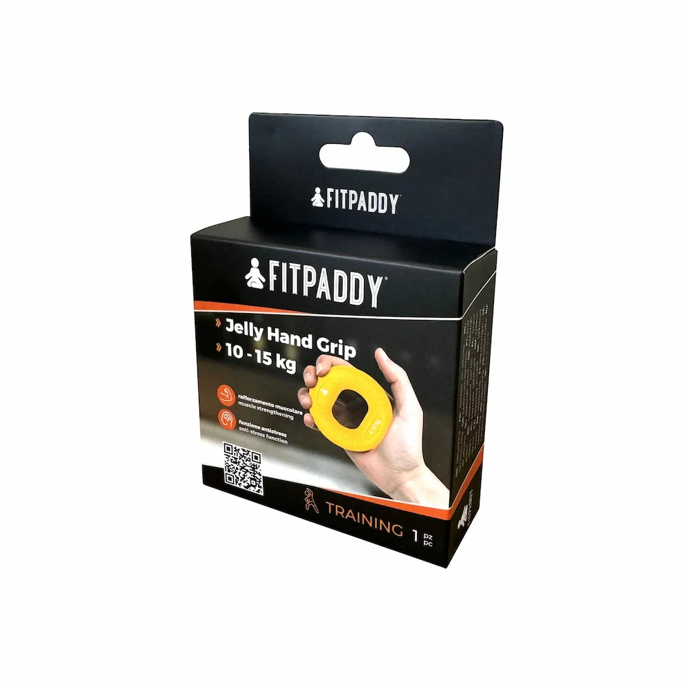 FITPADDY JHG1015 Jelly silikonhandtr&auml;ningsring 10&ndash;15 kg, gul