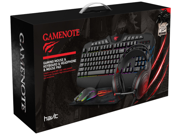 Havit Gaming Bundle - Mouse, Keyboard, Headset, mousepad