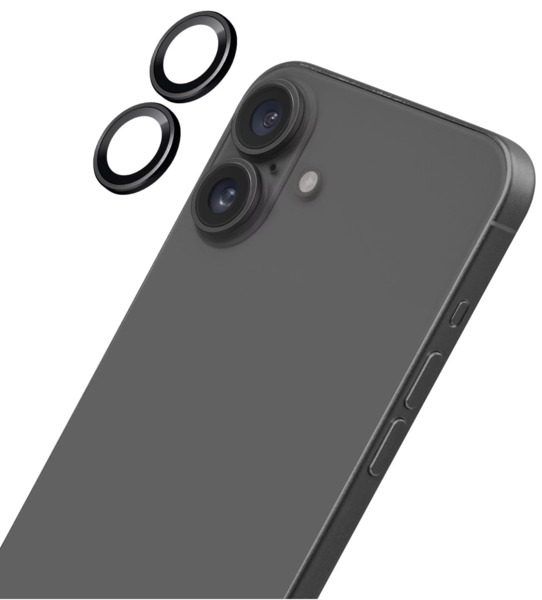 LAUT PRIME GLASS Camera Lens Protector for iPhone 16 / 16 Plus, with applicator
